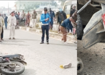 इनरुवामा भीषण दुर्घटना : मोटरसाइकल विद्युत् पोलमा ठोकिँदा युवकको मृत्यु