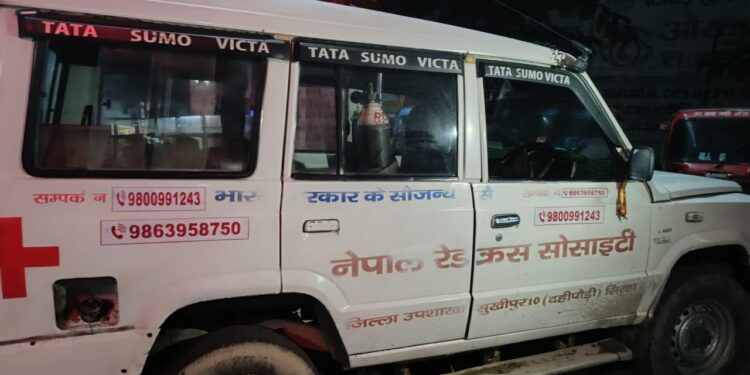 मोरङमा गाँजा ओसारपोसारमा संलग्न एम्बुलेन्ससहित दुई पक्राउ