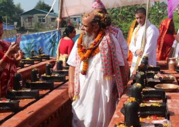  पहिलोपटक बाला चतुर्दशी  १०८ शिवलिङ्ग परिसरमा शतबिज छर्न तयारी 