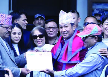 धरानका मेयर साम्पाङको नयाँ दल ‘श्रम संस्कृति पार्टी’ निर्वाचन आयोगमा दर्ता