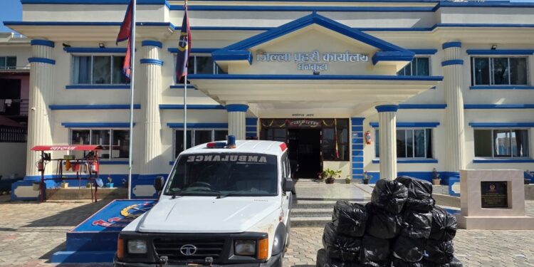 भेडेटारमा एम्बुलेन्सभित्र लुकेको गाँजा, करिब साढे चार सय किलो लागूऔषध बरामद