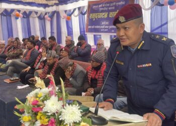 इटहरी उप–महानगरपालिका वडा नम्बर ९ स्थित रंगशाला परिसरभित्र रहेको इलाका प्रहरी कार्यालय इटहरीको पुनर्स्थापित भवन बुधवार औपचारिक रूपमा उद्घाटन गरिएको छ।